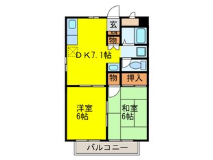 パルネット福寿の物件間取画像